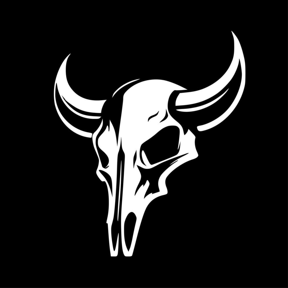 Cow Skull - Minimalist and Flat Logo - Vector illustration