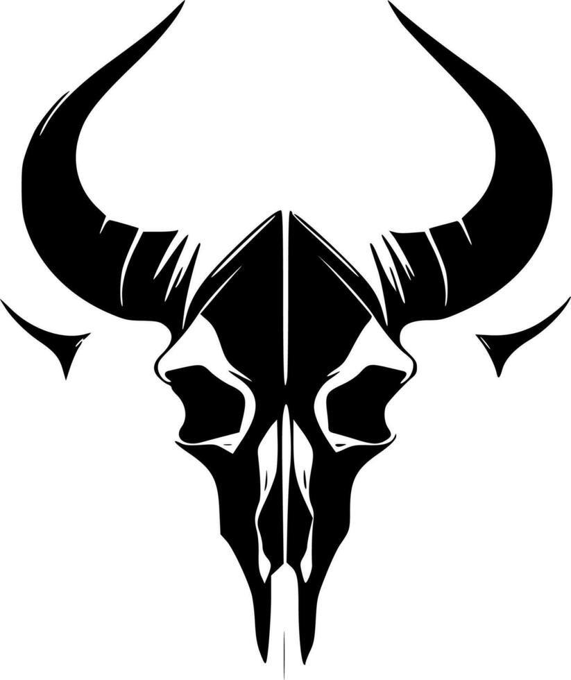 vaca cráneo - alto calidad vector logo - vector ilustración ideal para camiseta gráfico