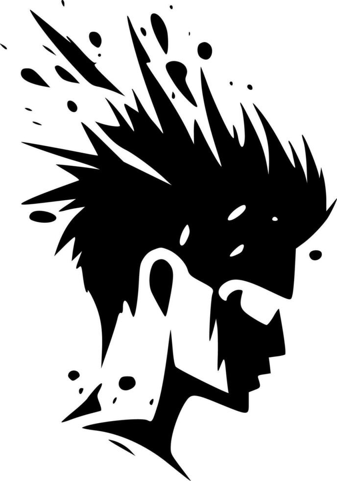 logo - negro y blanco aislado icono - vector ilustración