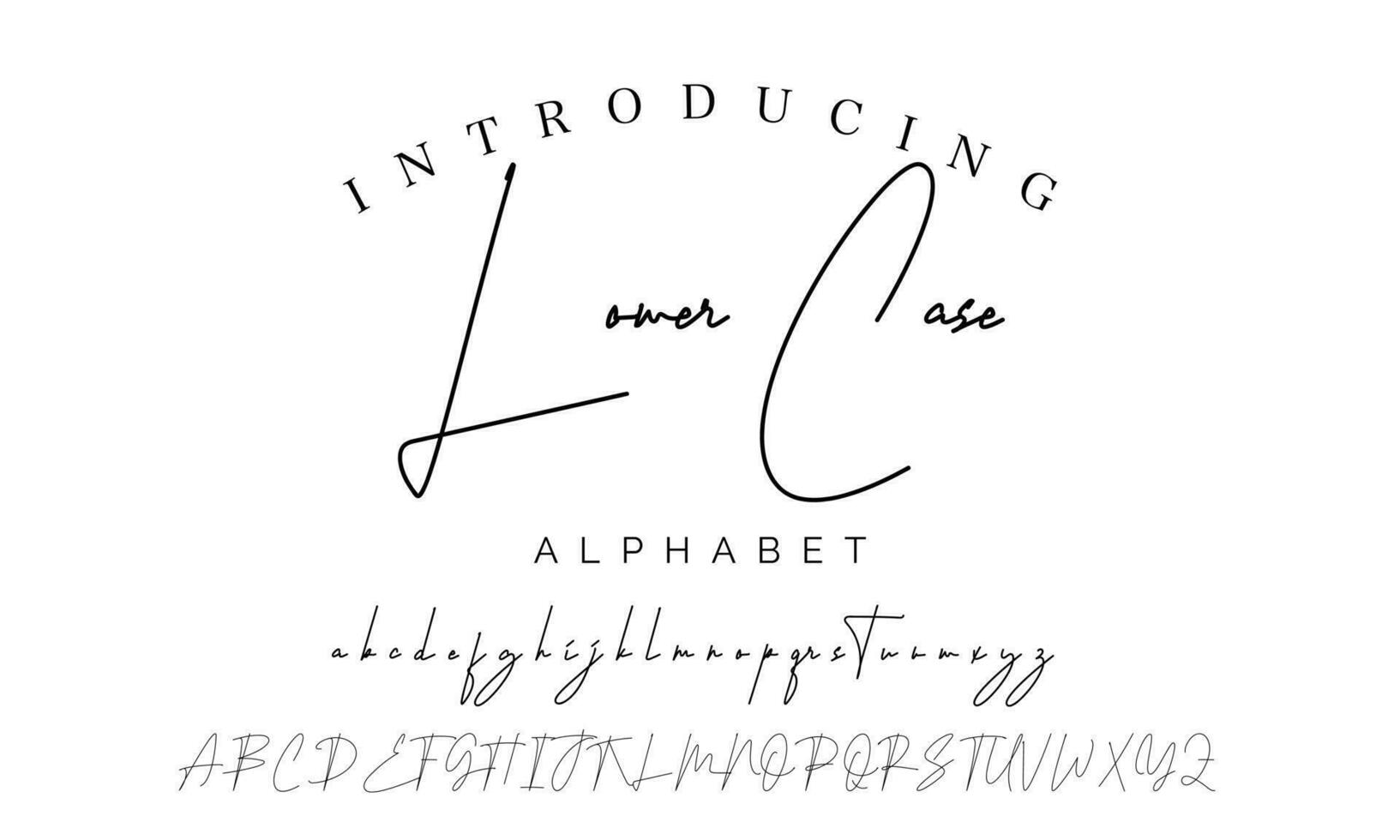 Signature Font Calligraphy Logotype Script Brush Font Type Font lettering handwritten vector