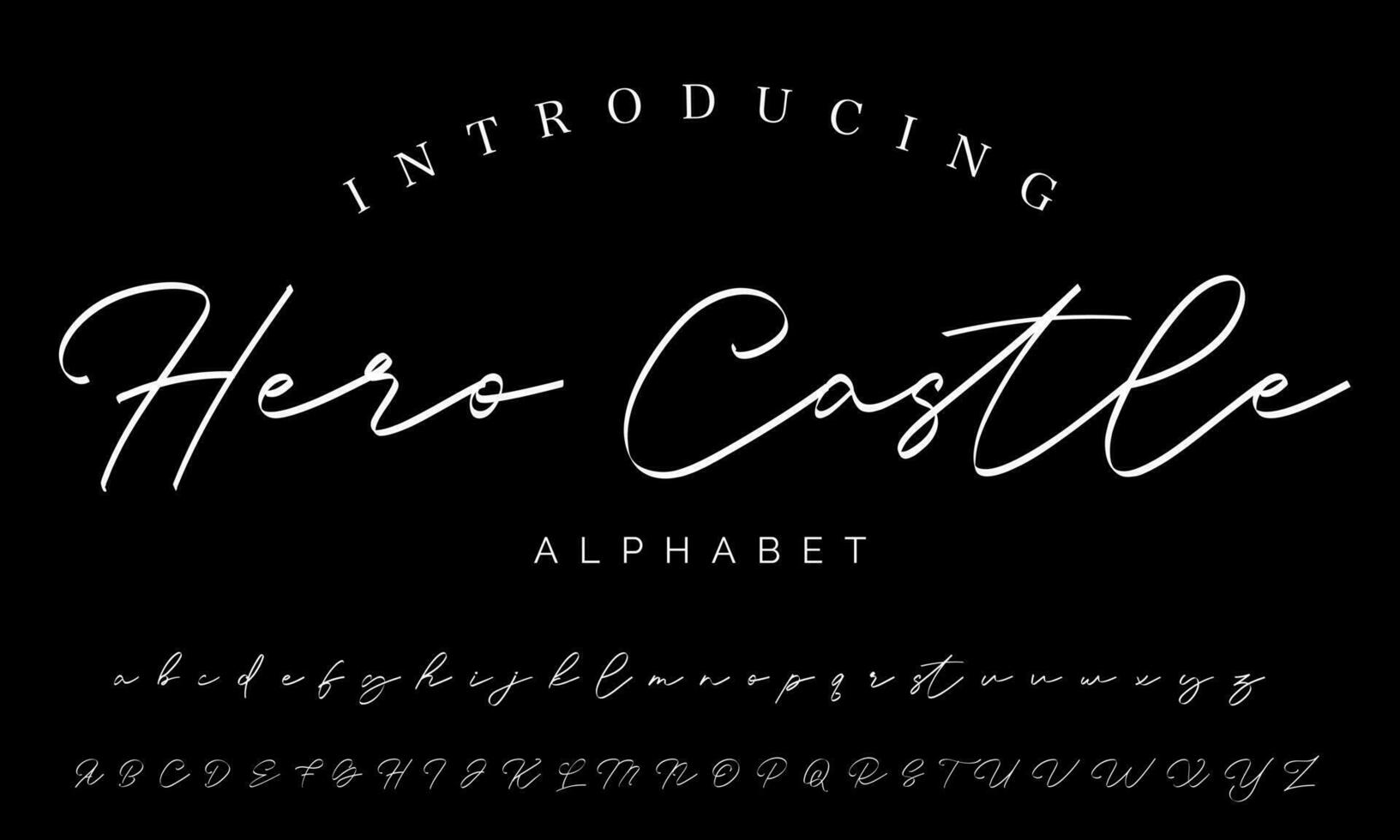 Signature Font Calligraphy Logotype Script Brush Font Type Font lettering handwritten vector