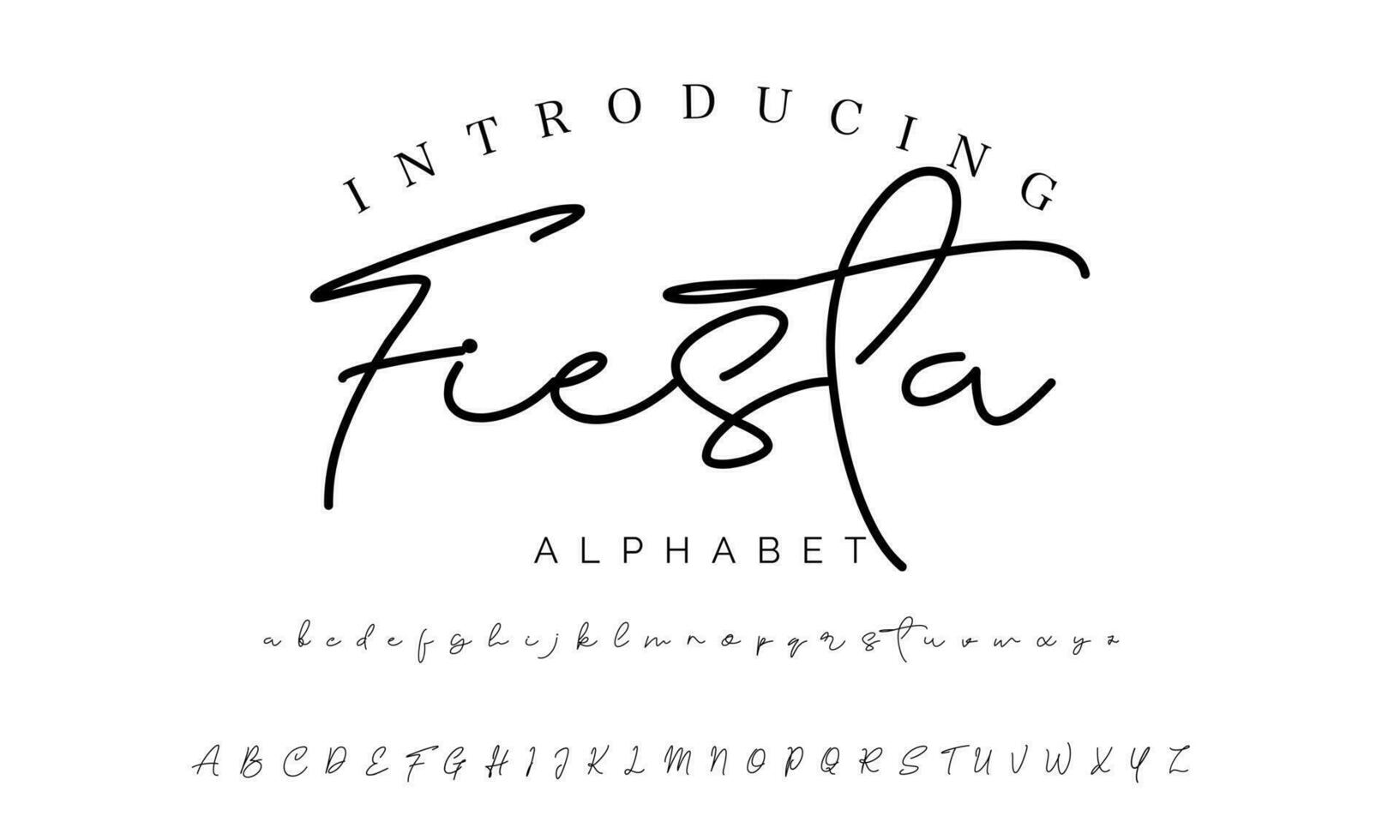 Signature Font Calligraphy Logotype Script Brush Font Type Font lettering handwritten vector