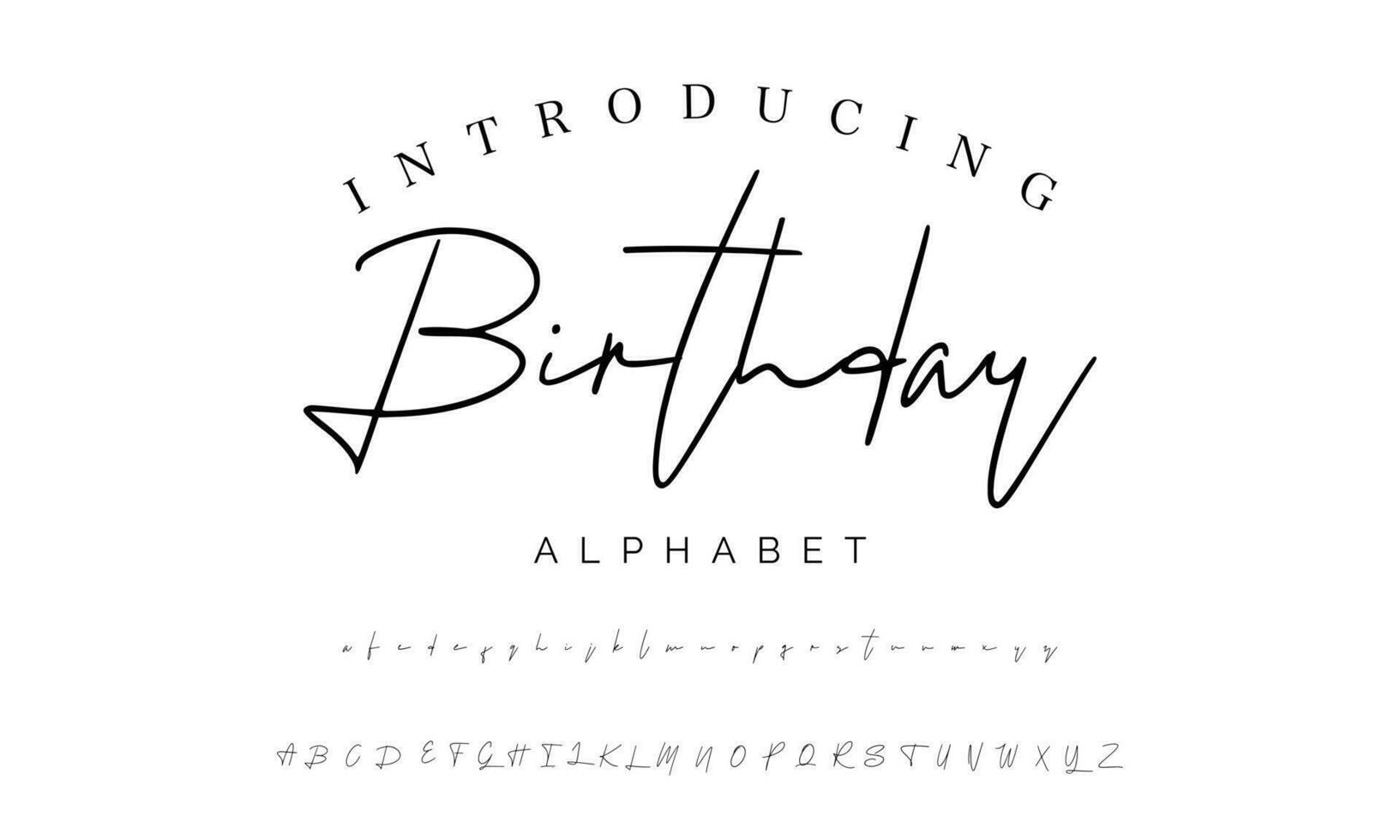 Signature Font Calligraphy Logotype Script Brush Font Type Font lettering handwritten vector