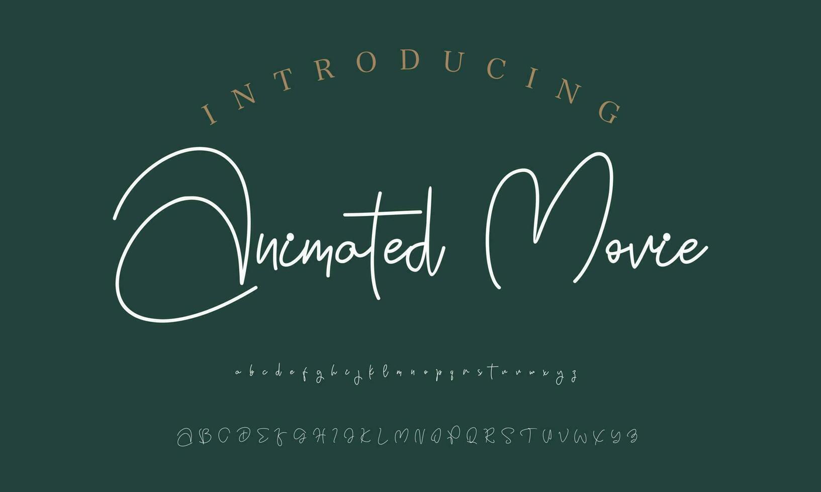 Signature Font Calligraphy Logotype Script Brush Font Type Font lettering handwritten vector