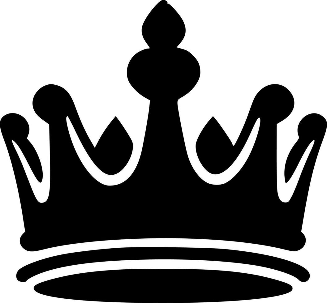 Crown, Minimalist and Simple Silhouette - Vector illustration