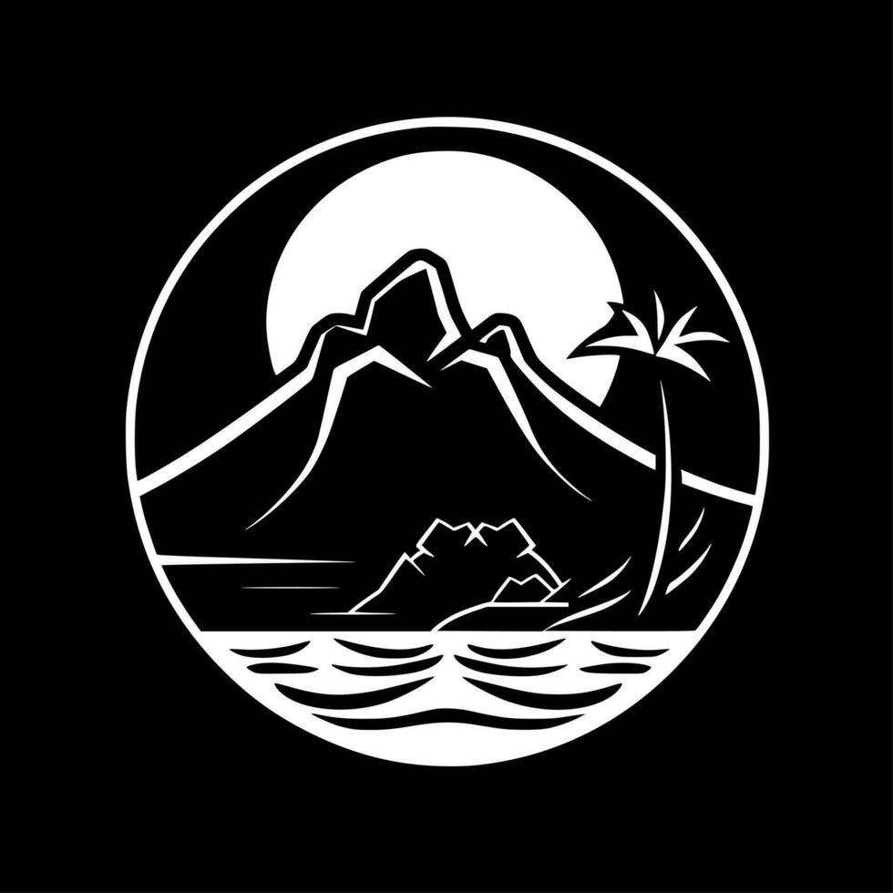 Hawai, minimalista y sencillo silueta - vector ilustración