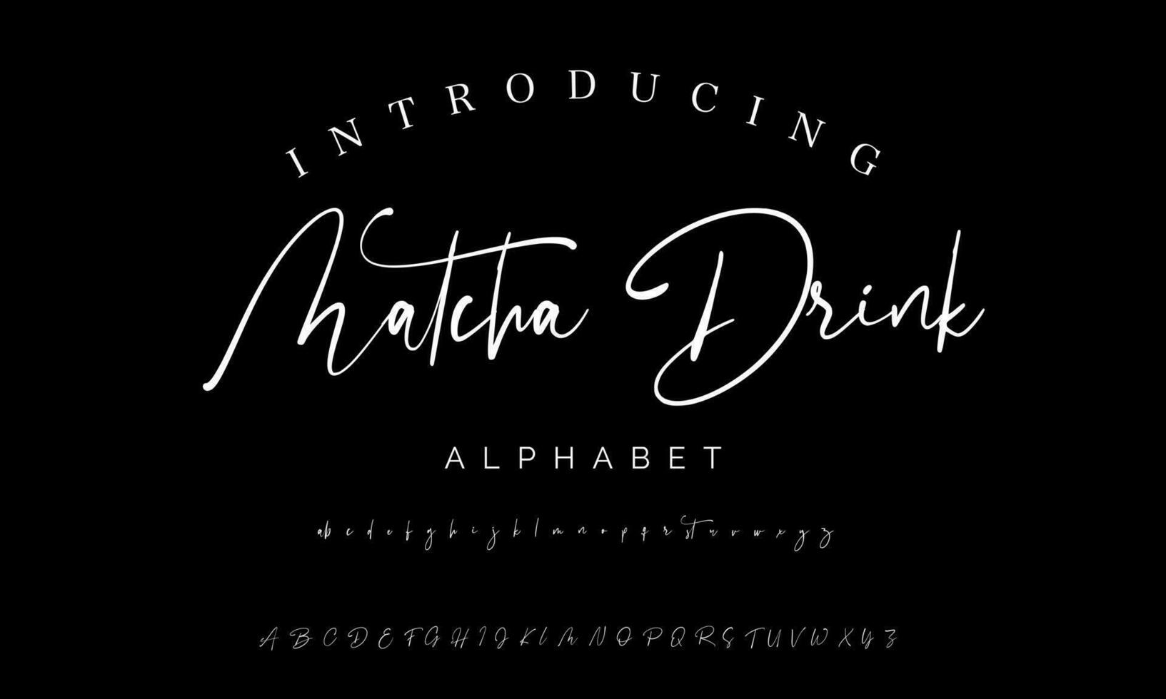 Signature Font Calligraphy Logotype Script Brush Font Type Font lettering handwritten vector