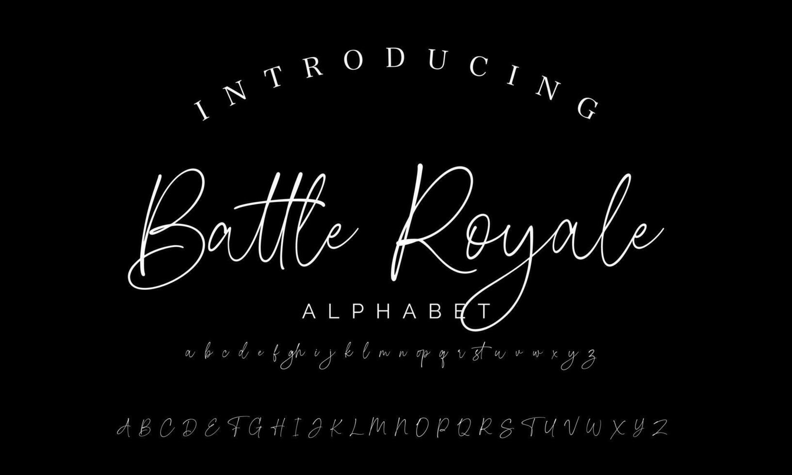 Signature Font Calligraphy Logotype Script Brush Font Type Font lettering handwritten vector