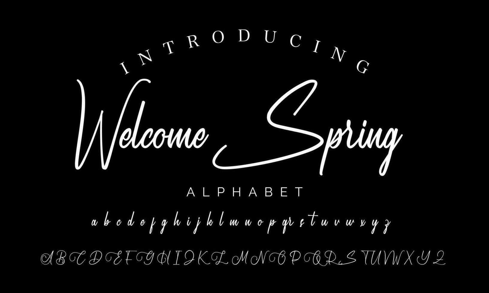 Best Alphabet Birdsong Amazing Script Signature Logotype Font lettering handwritten vector