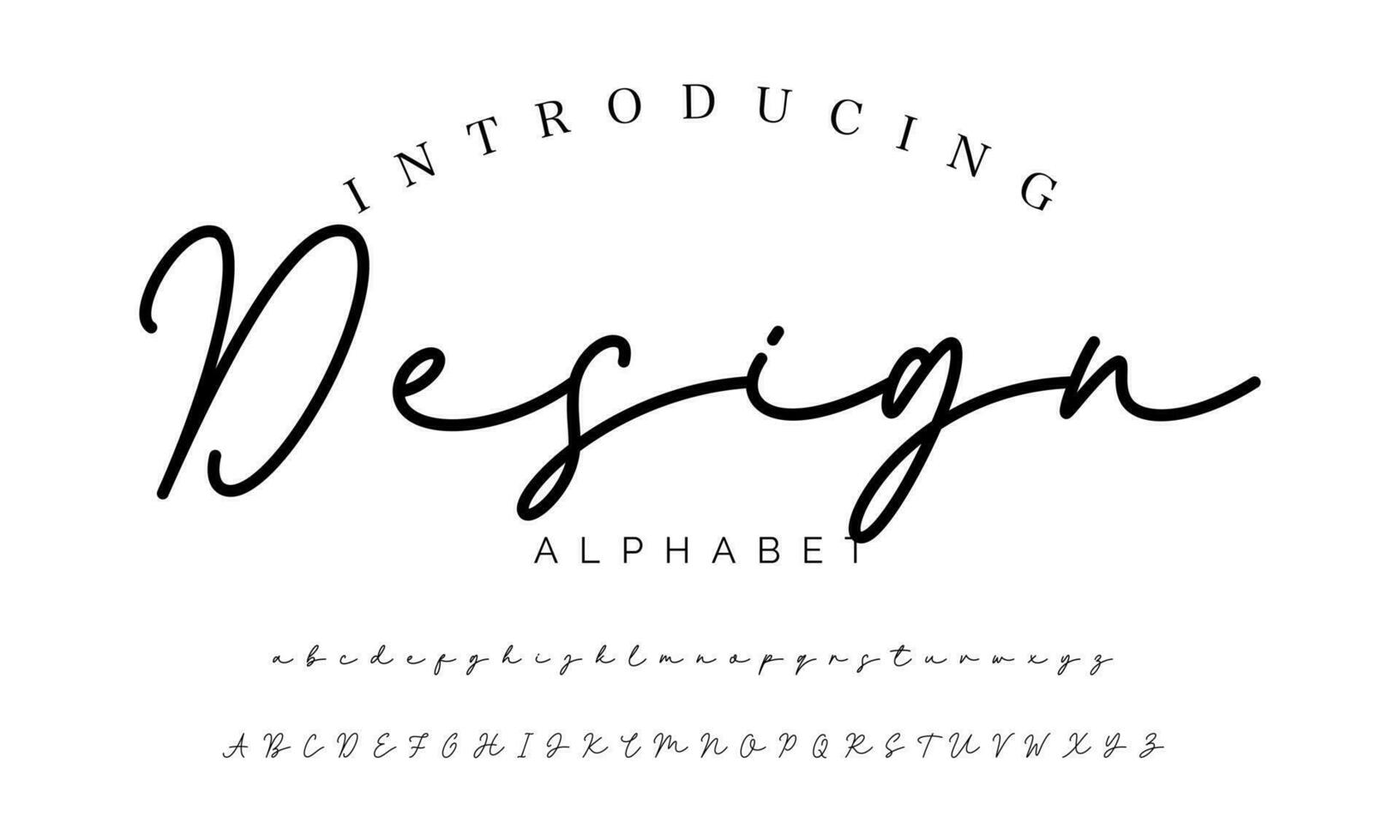 Signature Font Calligraphy Logotype Script Brush Font Type Font lettering handwritten vector