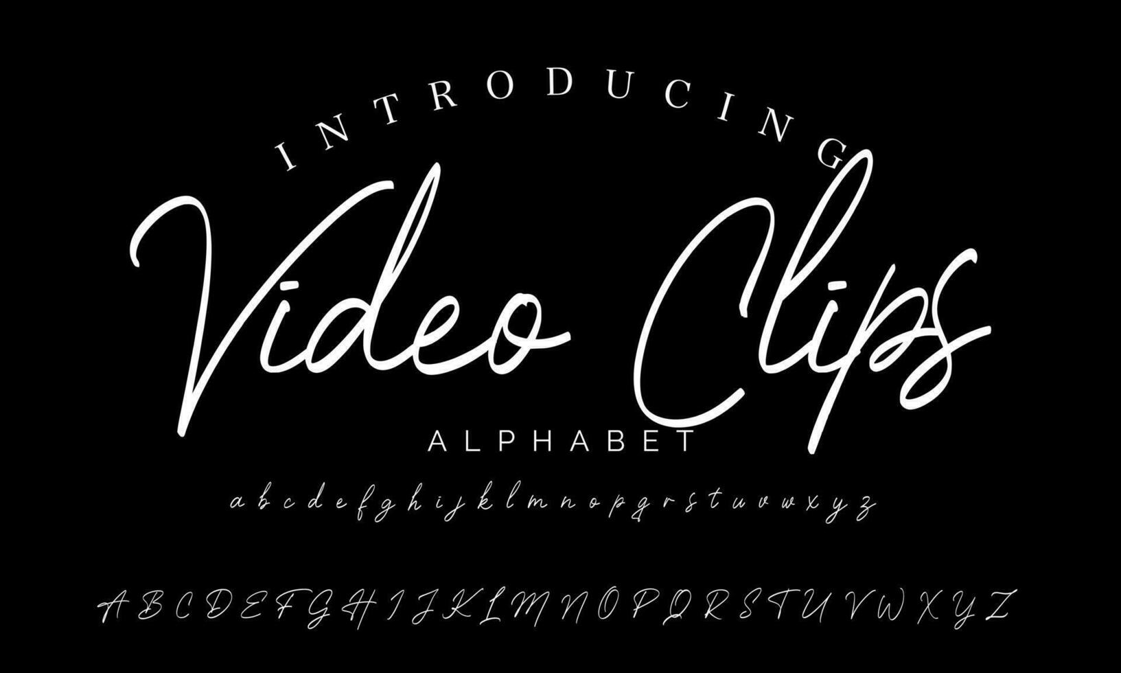 Signature Font Calligraphy Logotype Script Brush Font Type Font lettering handwritten vector