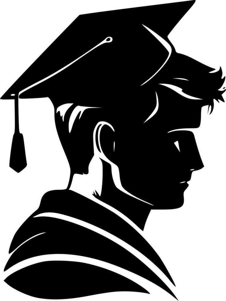 Graduate - High Quality Vector Logo - Vector illustration ideal for T-shirt graphic