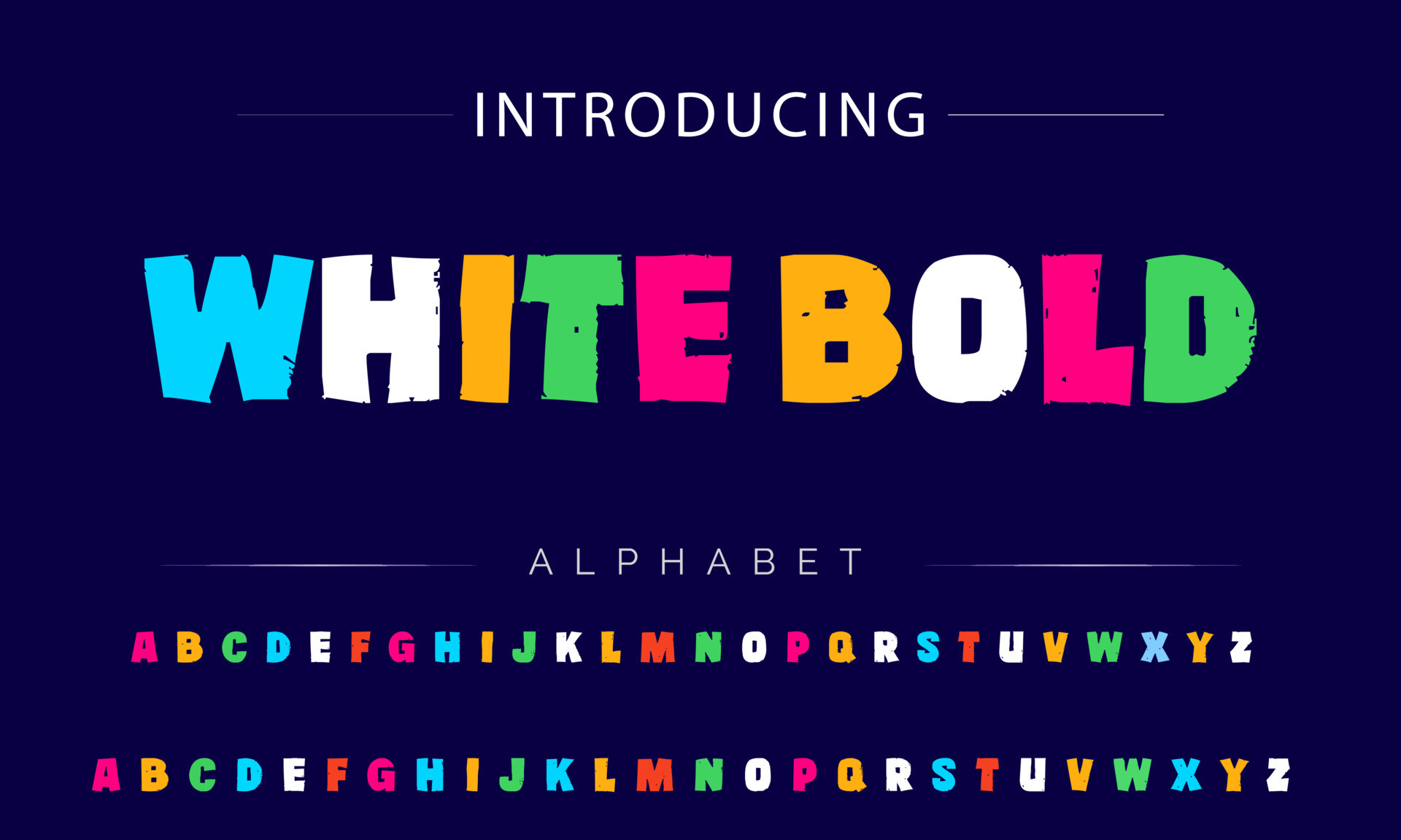 Funky colorful cartoon font type. Vector alphabet 24142330 Vector Art ...