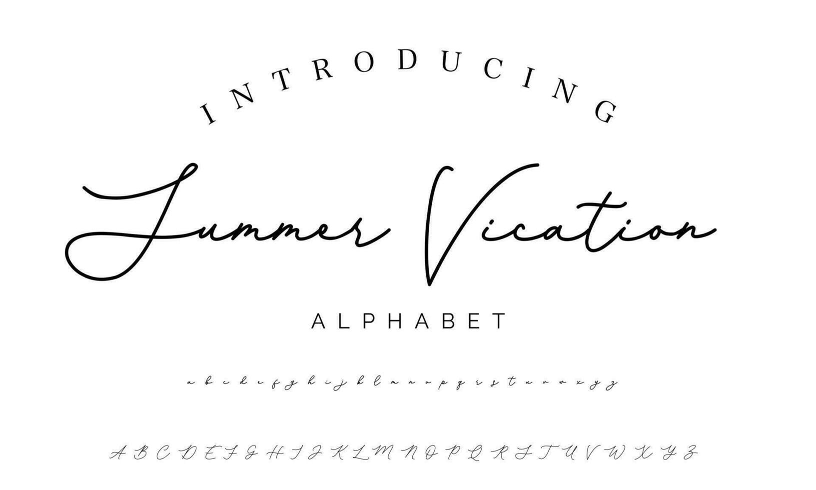 Signature Font Calligraphy Logotype Script Brush Font Type Font lettering handwritten vector