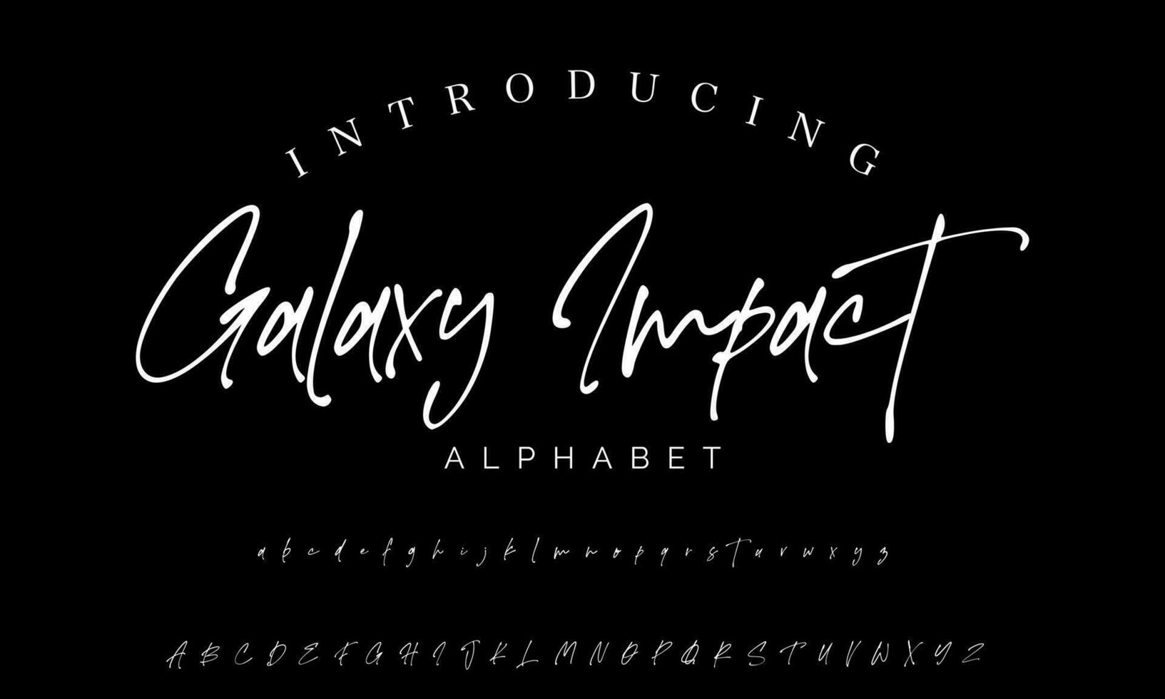 Signature Font Calligraphy Logotype Script Brush Font Type Font lettering handwritten vector