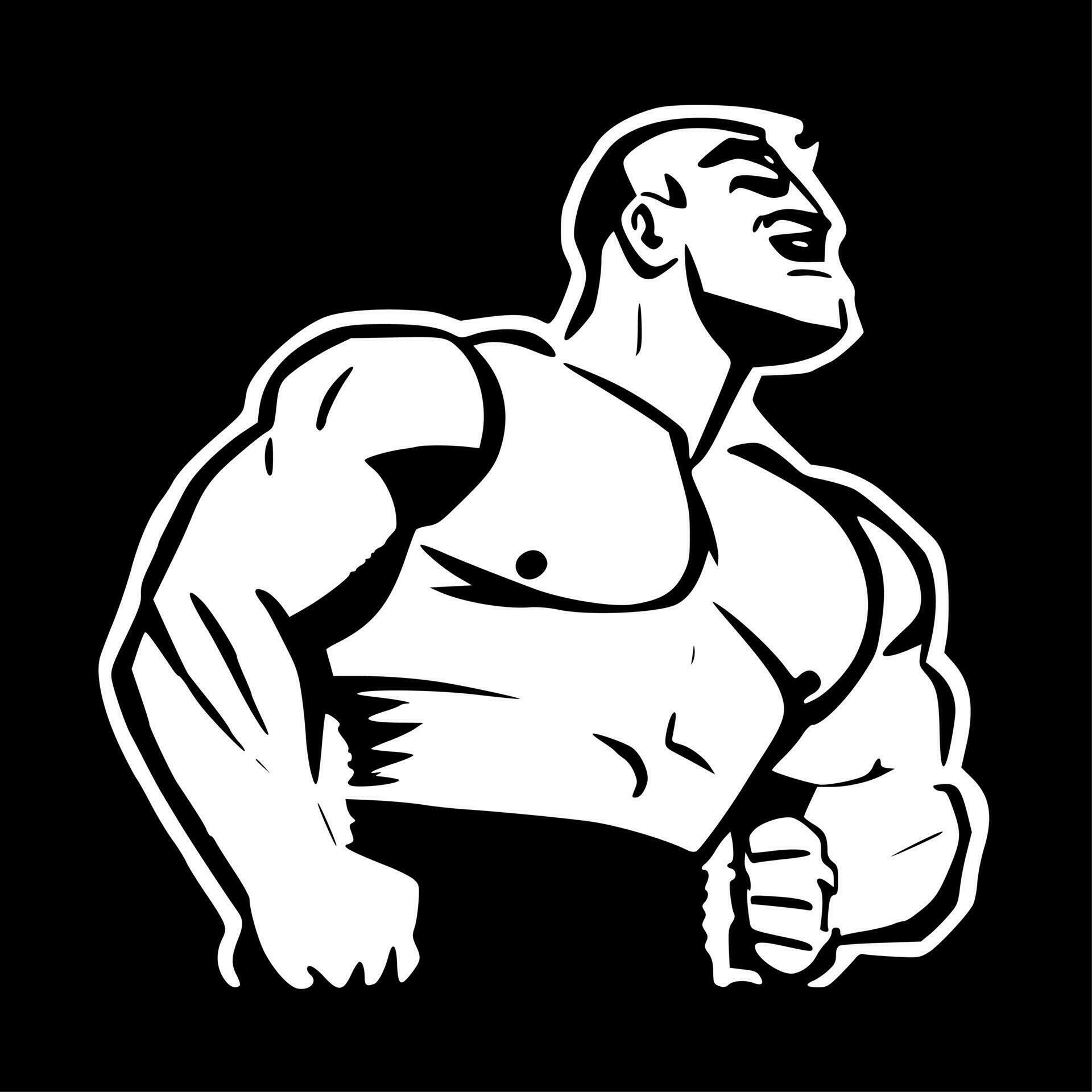 Wrestling - Minimalist and Flat Logo - Vector illustration 24142423