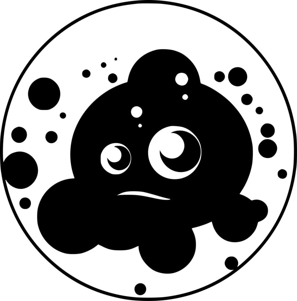 Bubble, Minimalist and Simple Silhouette - Vector illustration