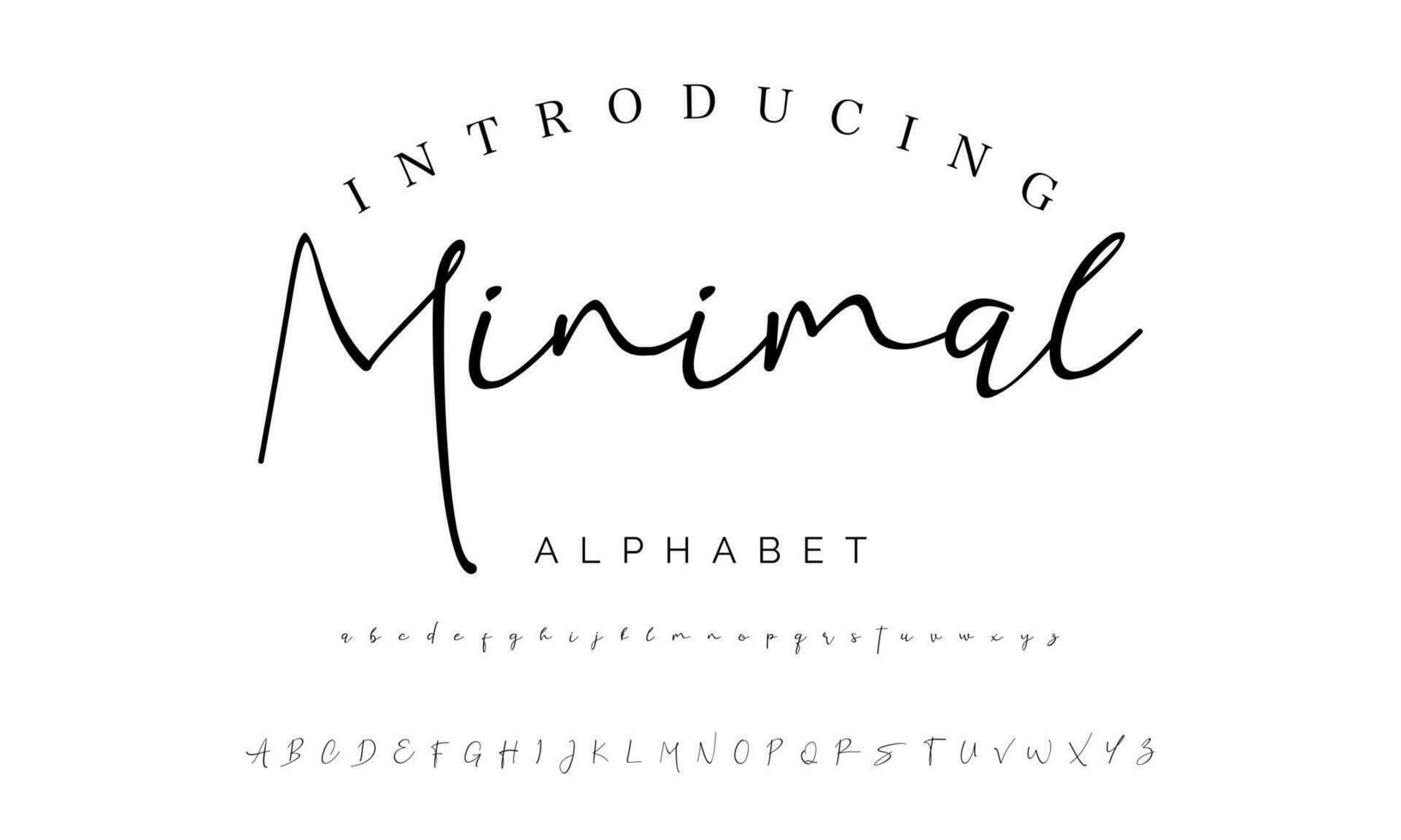 Signature Font Calligraphy Logotype Script Brush Font Type Font lettering handwritten vector
