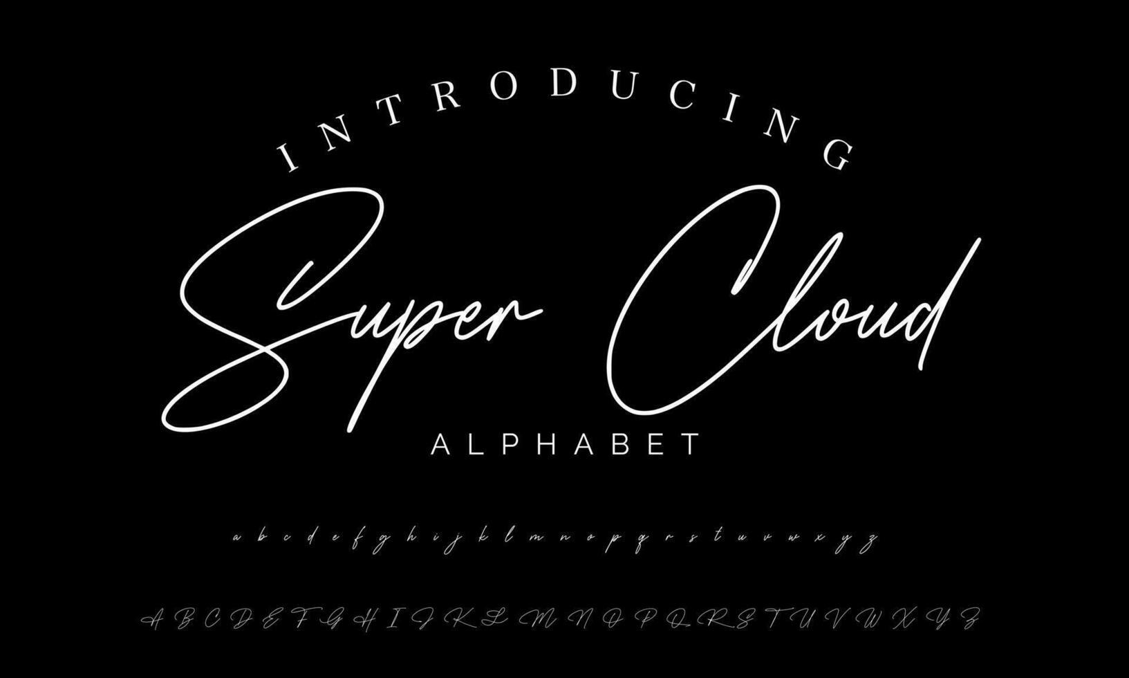 Signature Font Calligraphy Logotype Script Brush Font Type Font lettering handwritten vector