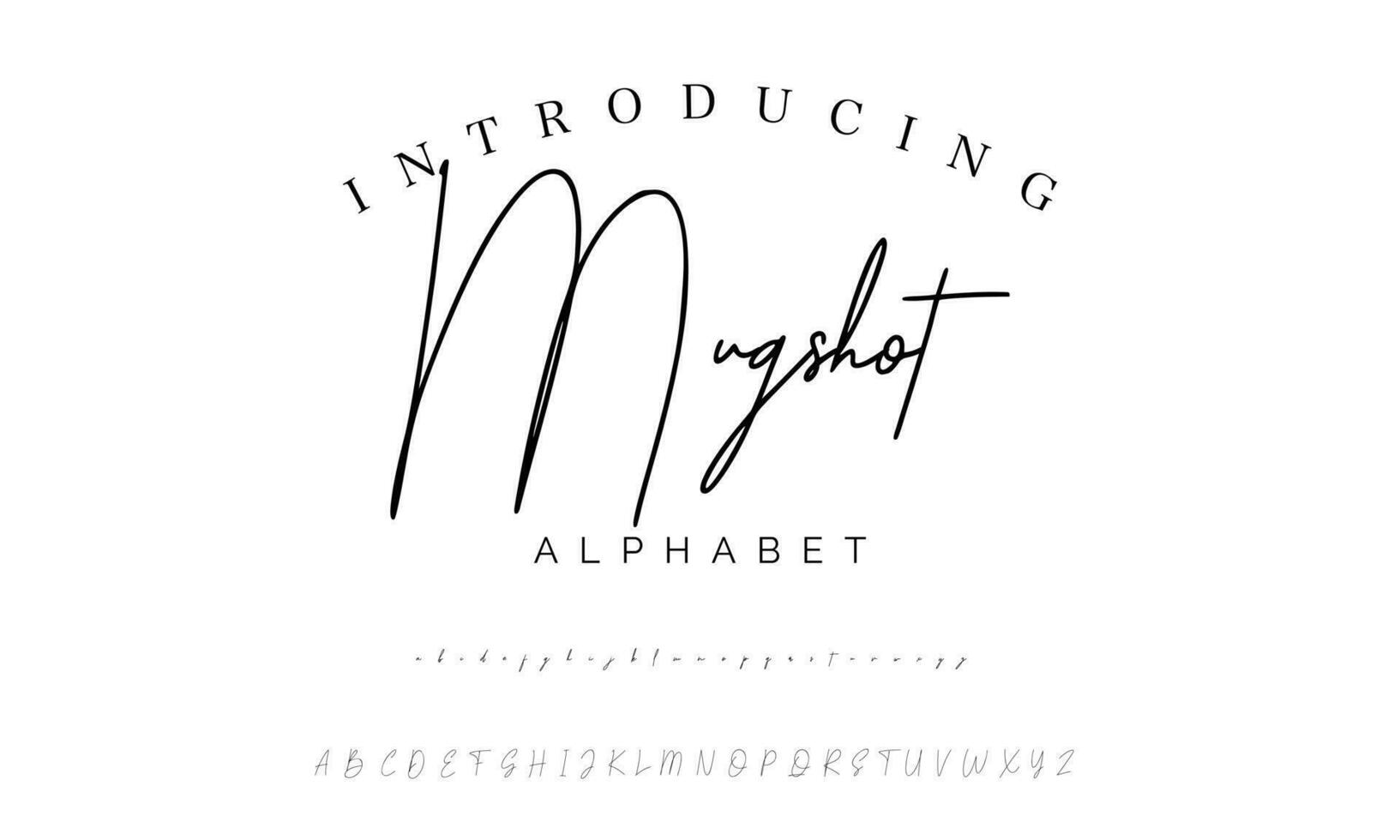 Signature Font Calligraphy Logotype Script Brush Font Type Font lettering handwritten vector