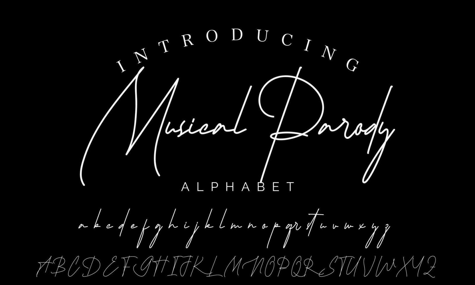 Best Alphabet Birdsong Amazing Script Signature Logotype Font lettering handwritten vector