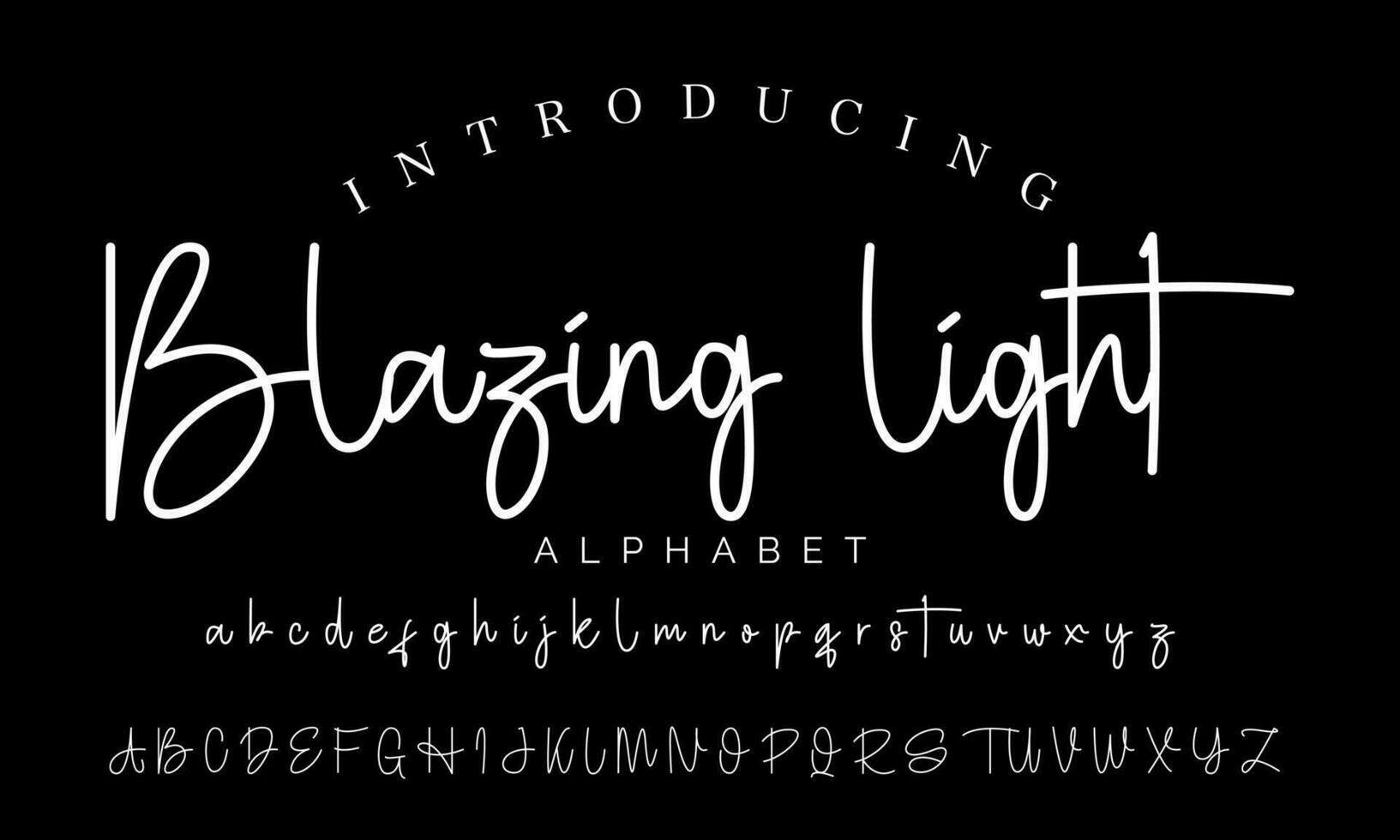 Signature Font Calligraphy Logotype Script Brush Font Type Font lettering handwritten vector
