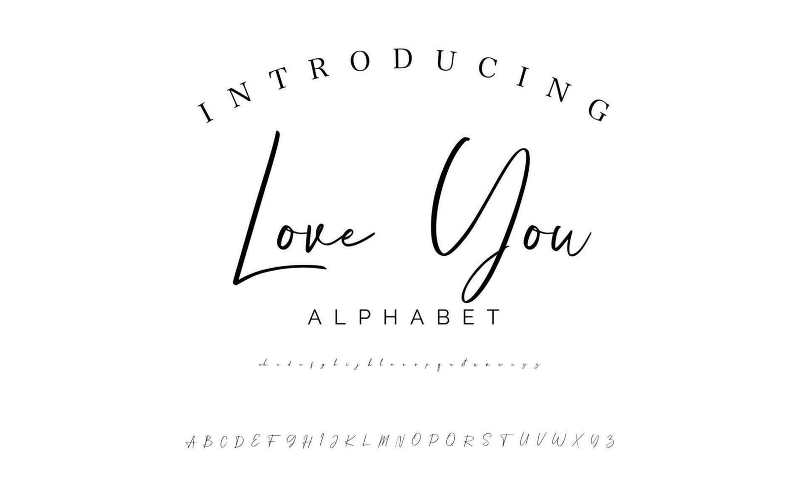 Signature Font Calligraphy Logotype Script Brush Font Type Font lettering handwritten vector