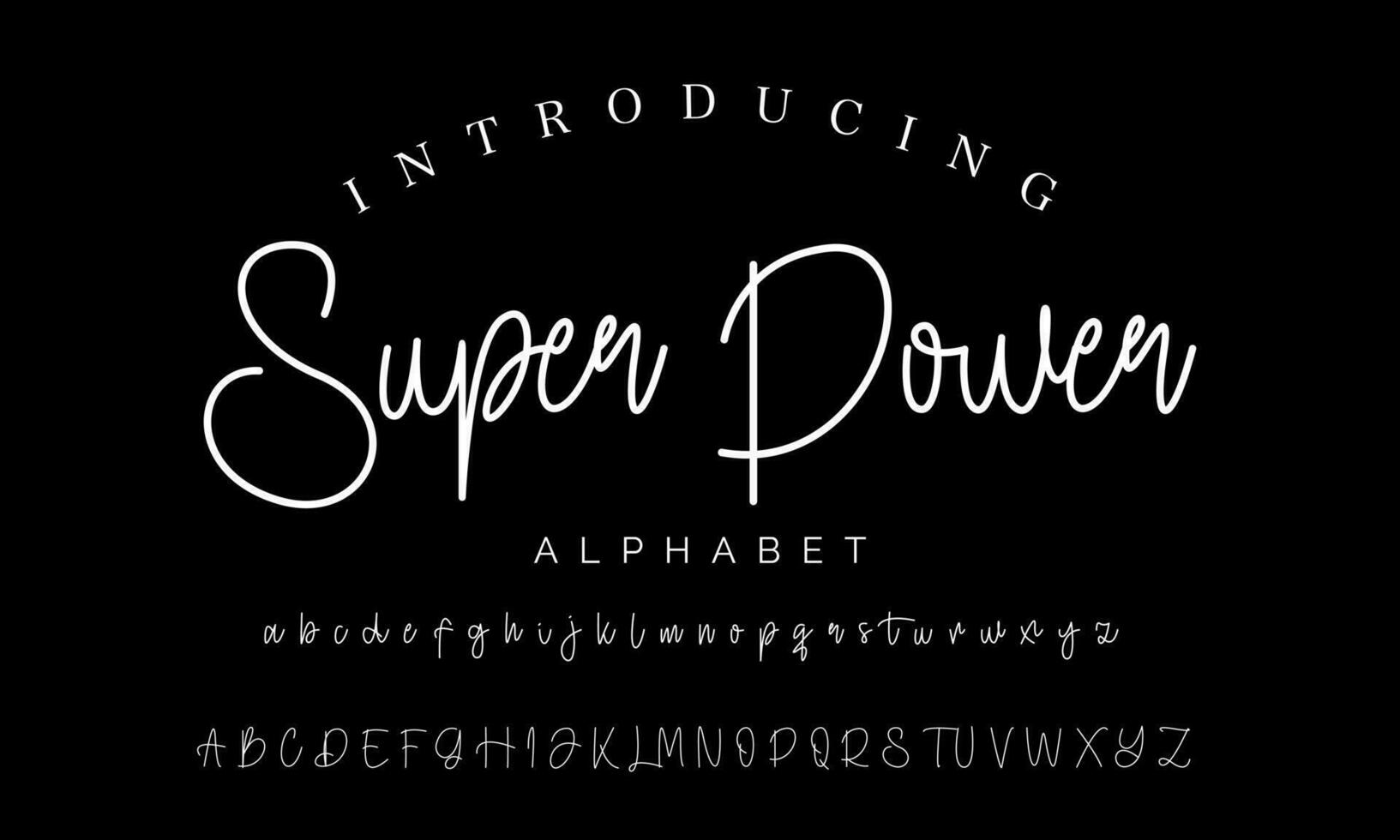 Signature Font Calligraphy Logotype Script Brush Font Type Font lettering handwritten vector