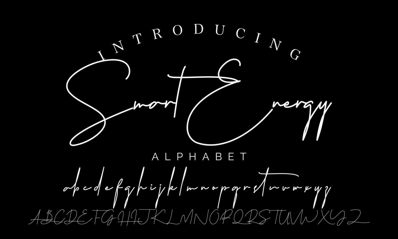 Signature Font Calligraphy Logotype Script Brush Font Type Font lettering handwritten vector