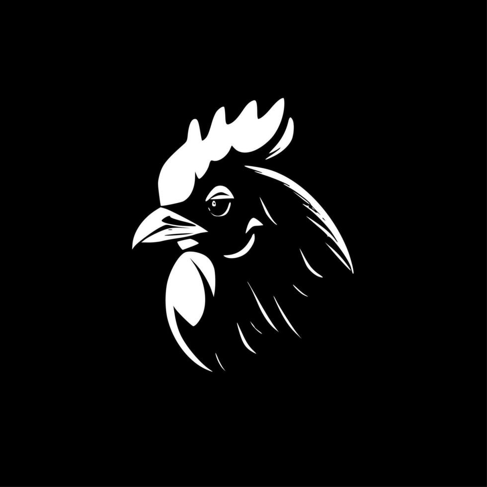 Chicken, Minimalist and Simple Silhouette - Vector illustration
