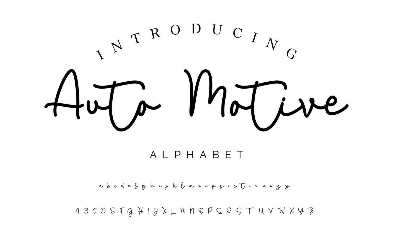 Signature Font Calligraphy Logotype Script Brush Font Type Font lettering handwritten vector