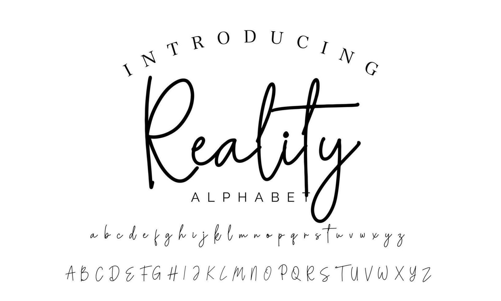 Signature Font Calligraphy Logotype Script Brush Font Type Font lettering handwritten vector