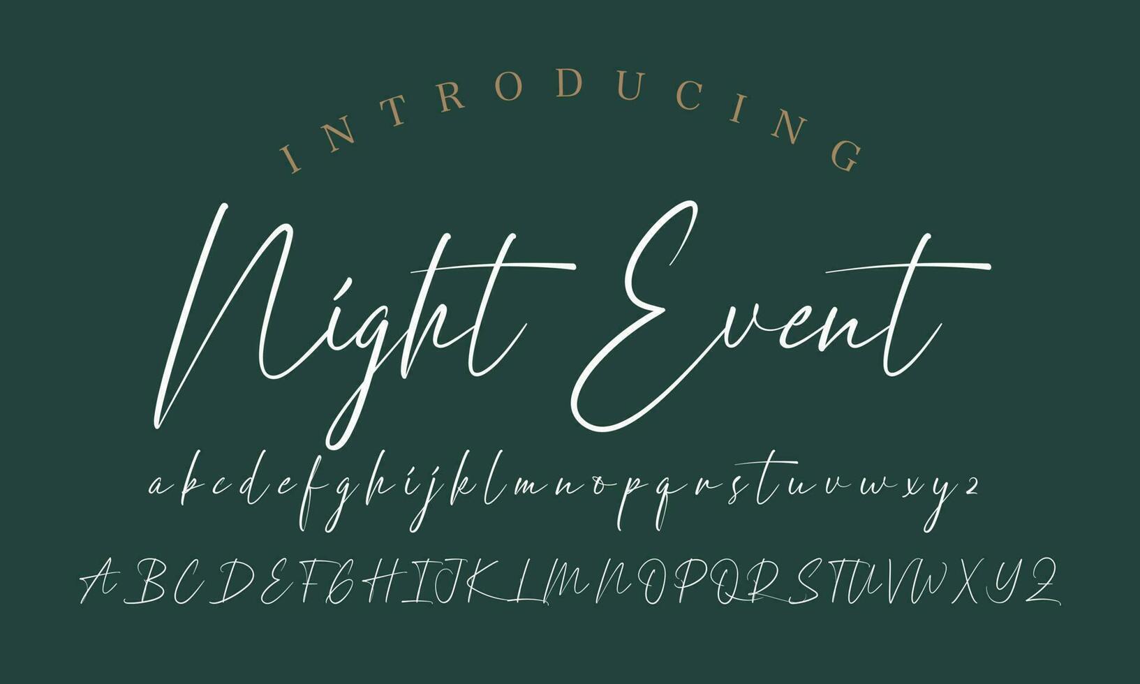 Signature Font Calligraphy Logotype Script Brush Font Type Font lettering handwritten vector