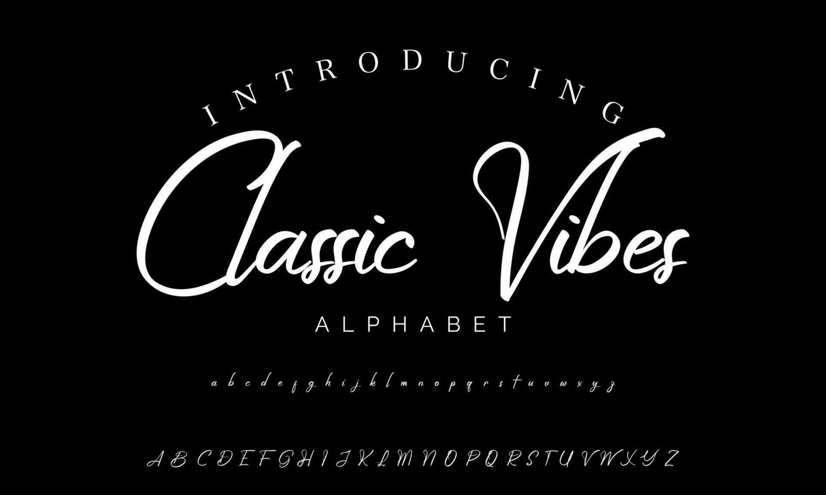 Signature Font Calligraphy Logotype Script Brush Font Type Font lettering handwritten vector