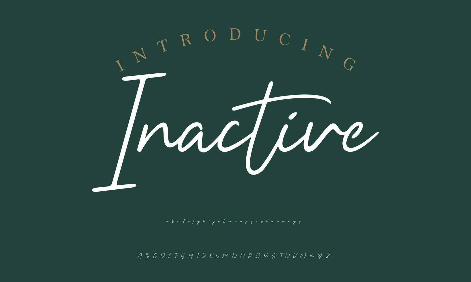 Signature Font Calligraphy Logotype Script Brush Font Type Font lettering handwritten vector