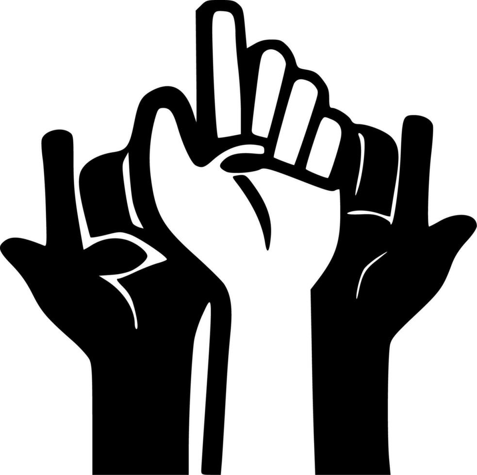Hands - High Quality Vector Logo - Vector illustration ideal for T-shirt graphic