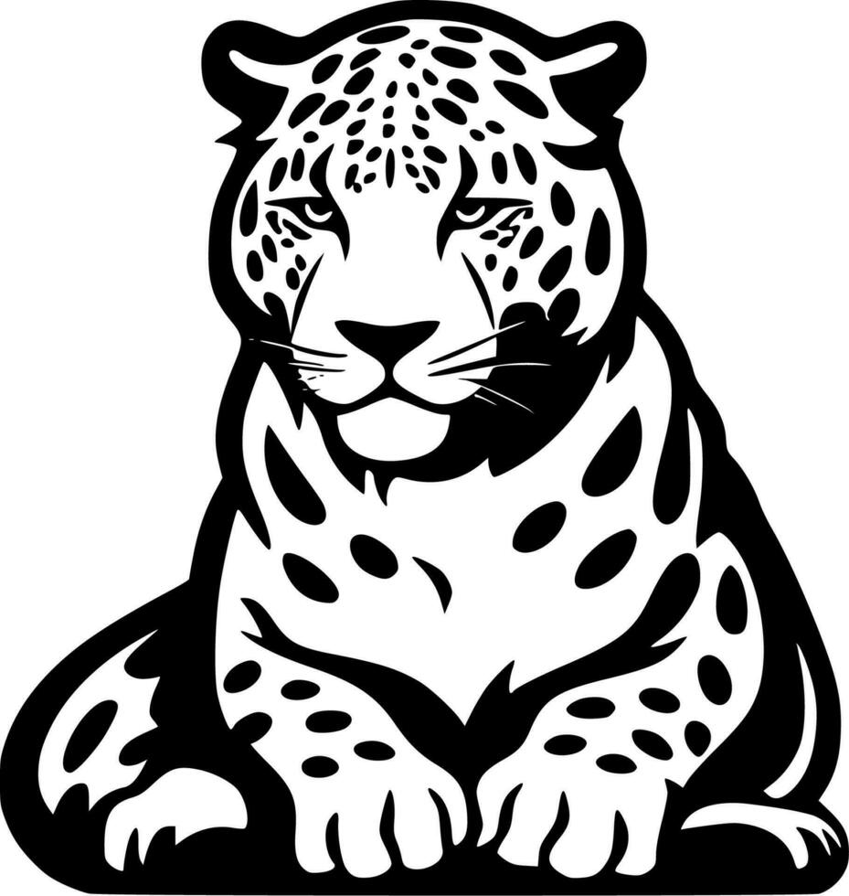 Leopard - Minimalist and Flat Logo - Vector illustration