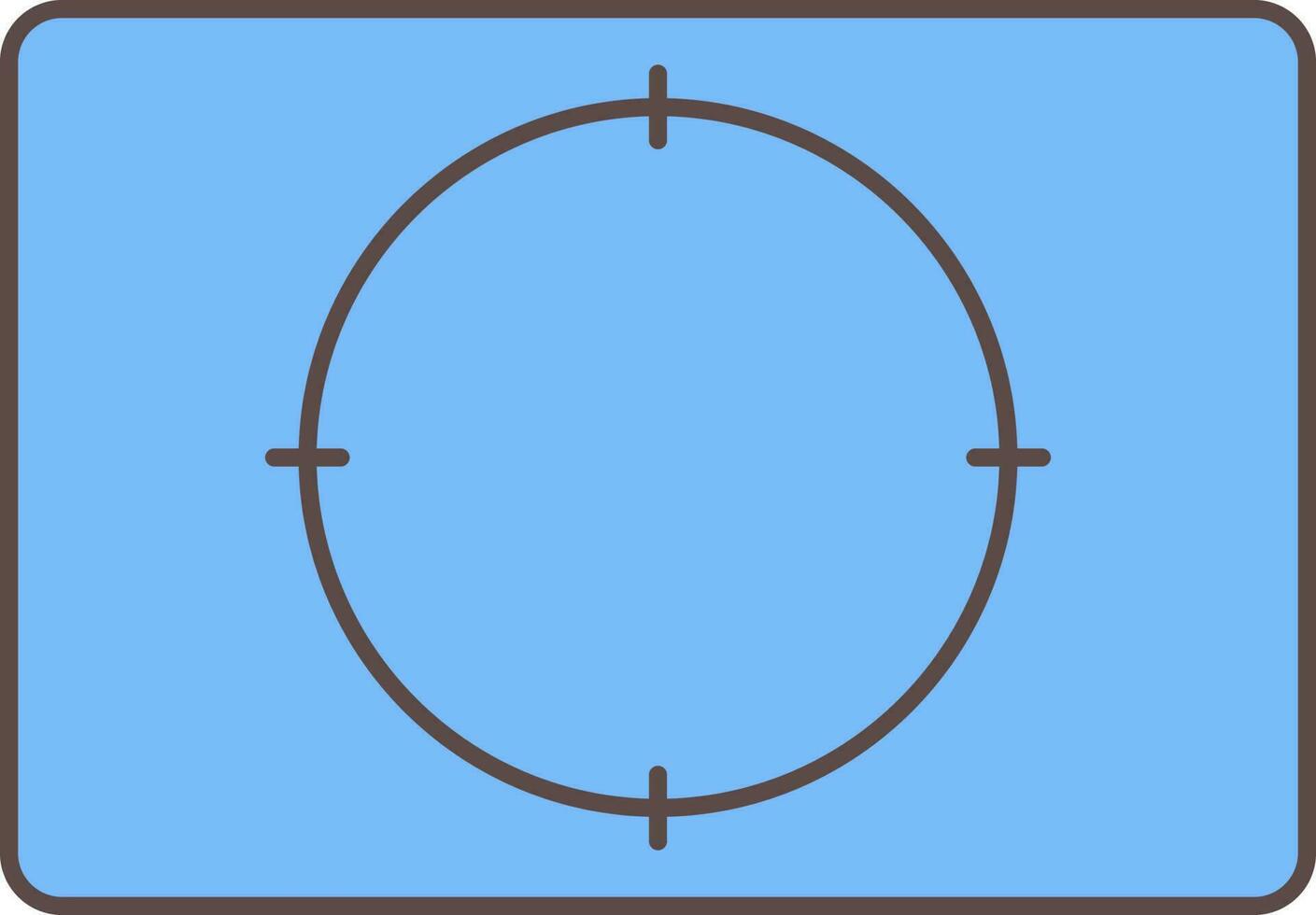 Focus Icon In Blue Color. vector