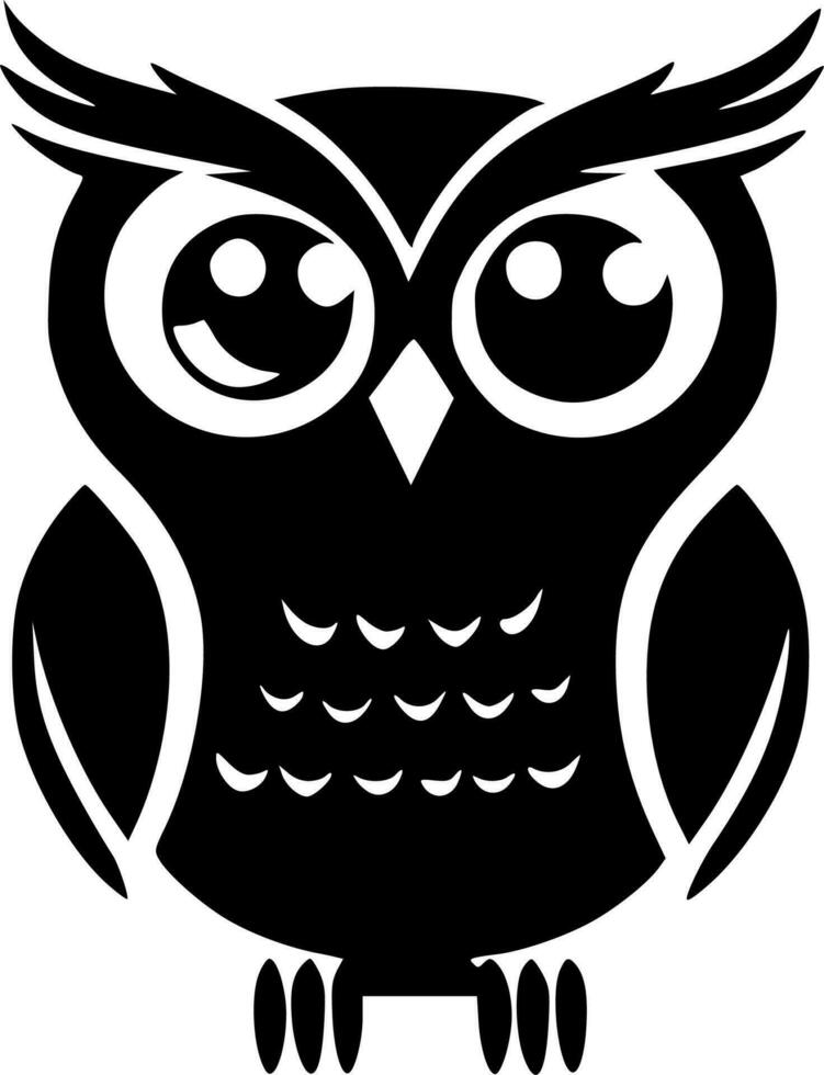 Owl - High Quality Vector Logo - Vector illustration ideal for T-shirt graphic