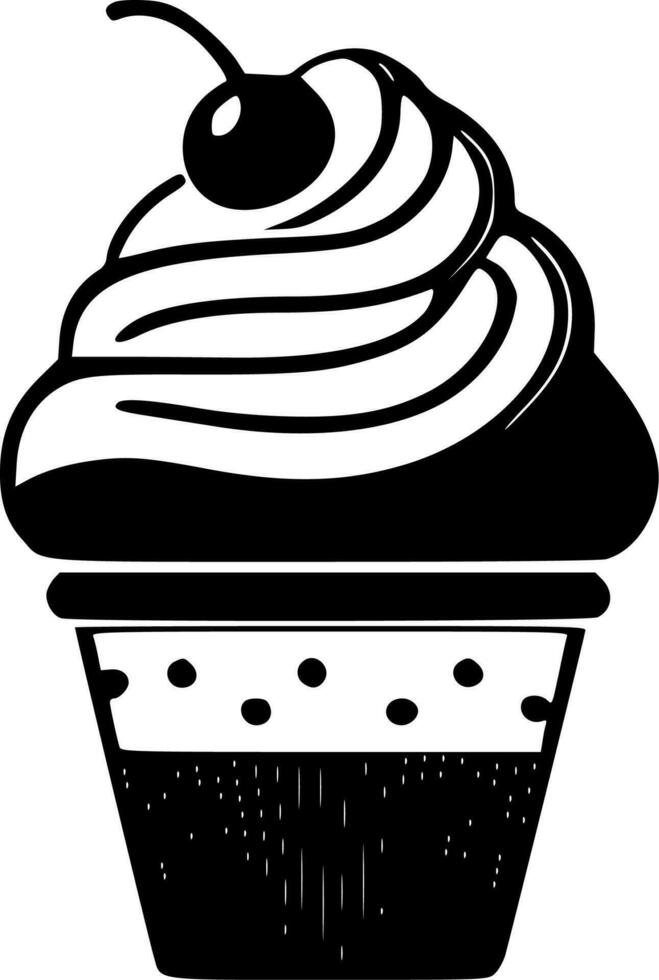 Cupcake - High Quality Vector Logo - Vector illustration ideal for T-shirt graphic