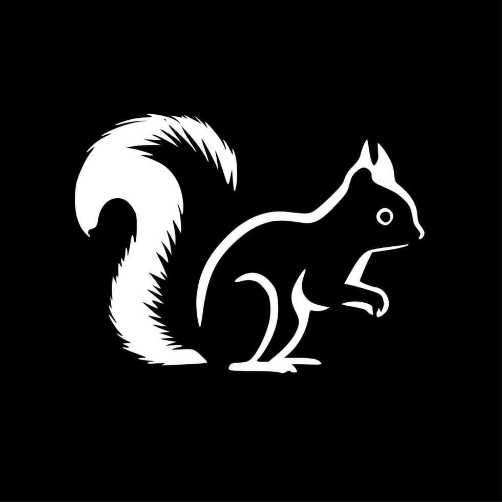 Squirrel - Minimalist and Flat Logo - Vector illustration