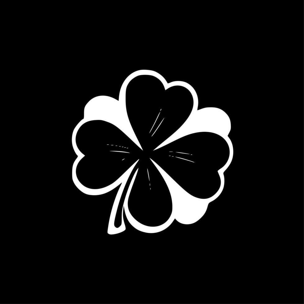 Clover, Minimalist and Simple Silhouette - Vector illustration