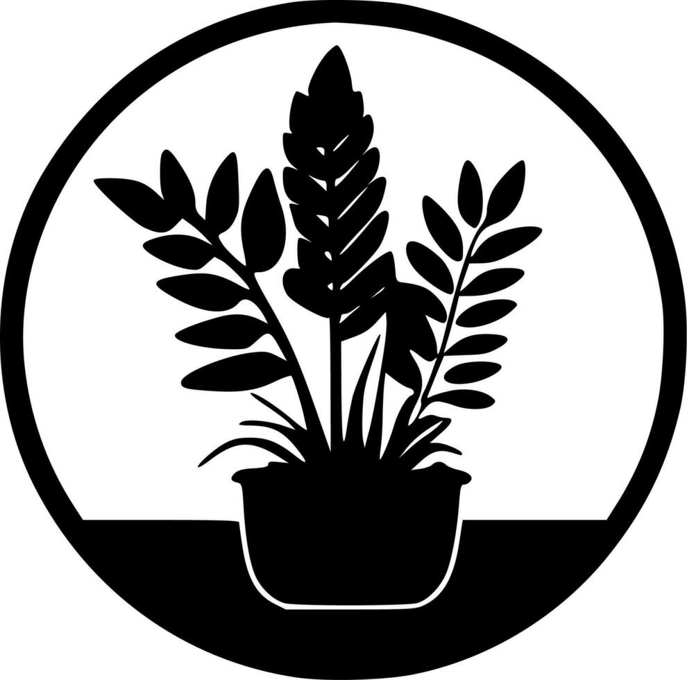 Plants - Minimalist and Flat Logo - Vector illustration