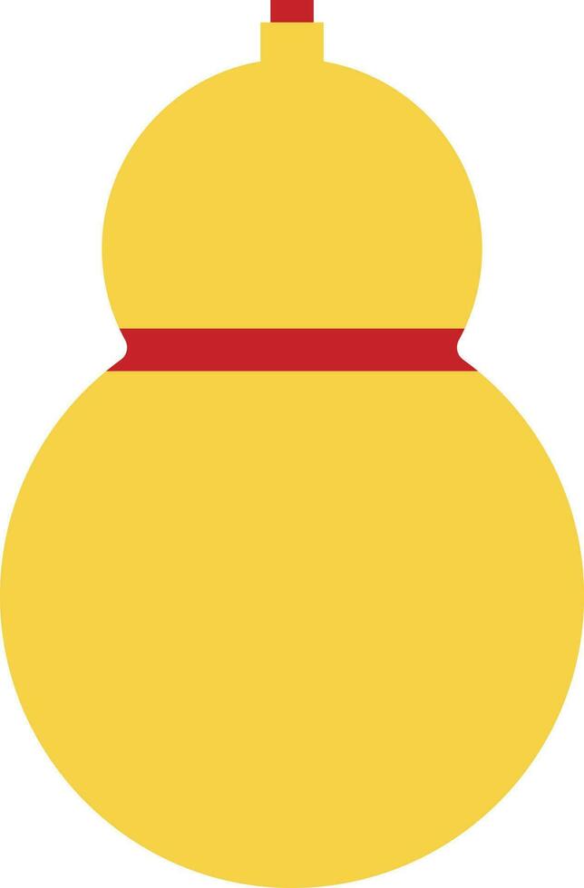 aislado calabaza icono en amarillo y rojo color. vector