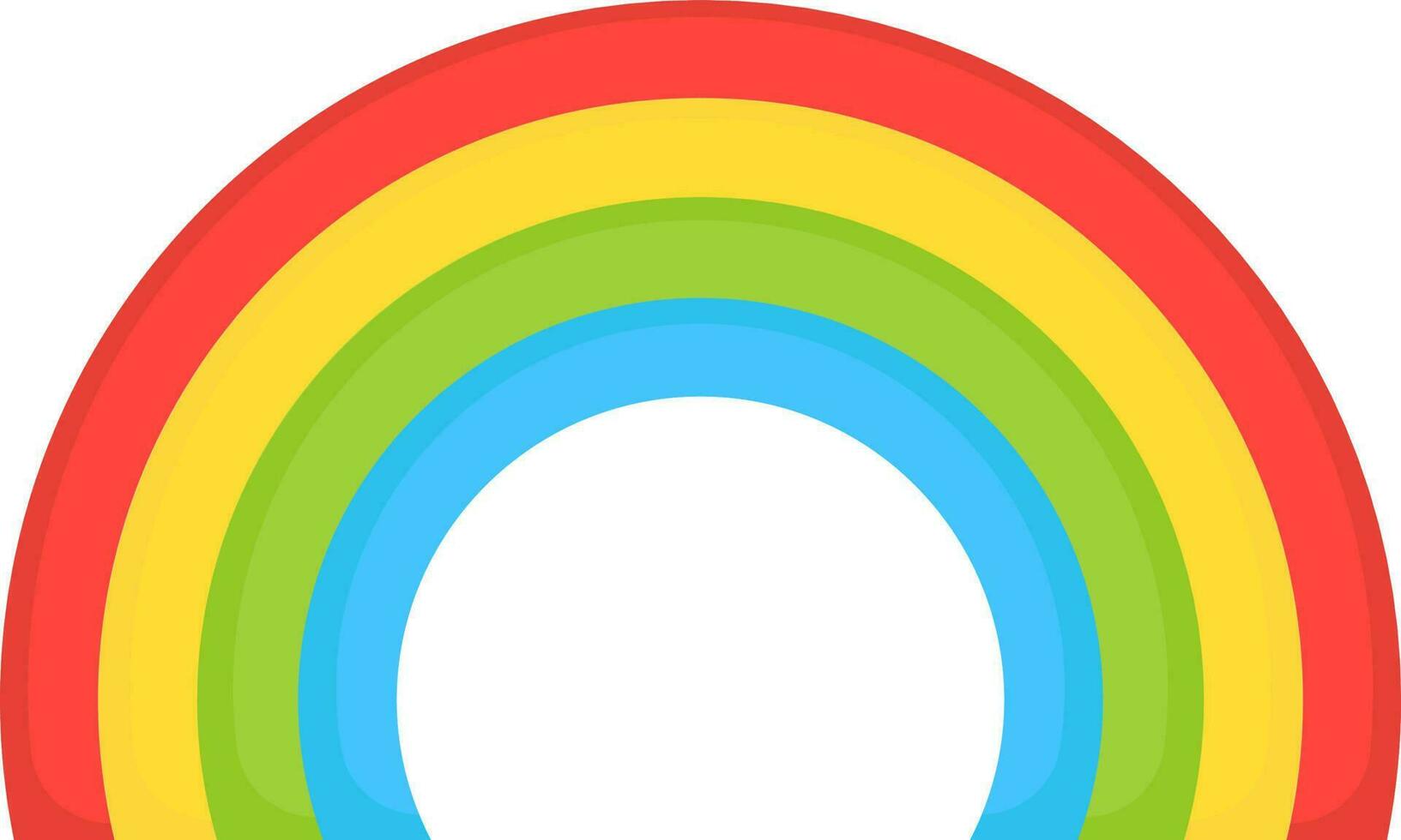 Flat Illustration Of Rainbow Icon. vector