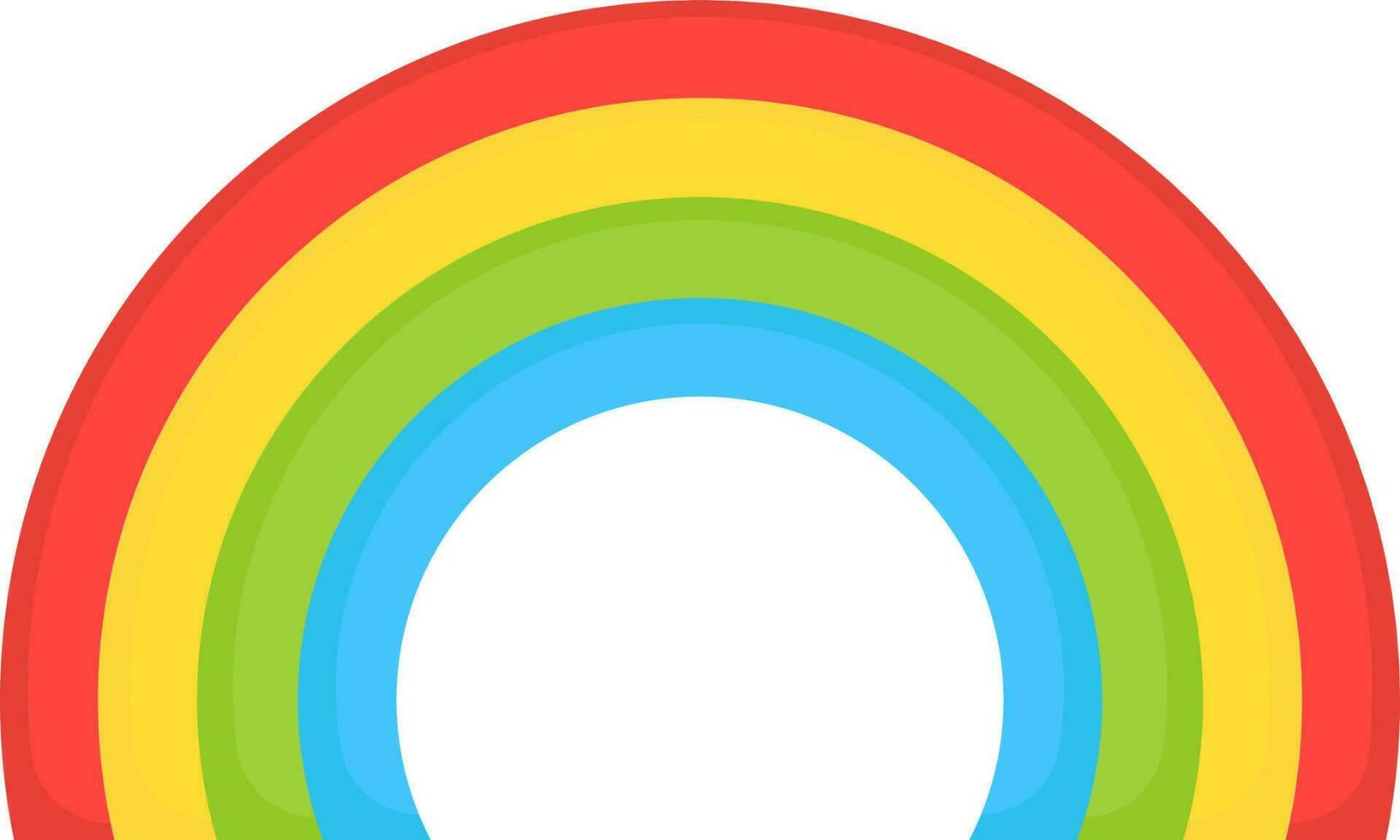 Flat Illustration Of Rainbow Icon. vector