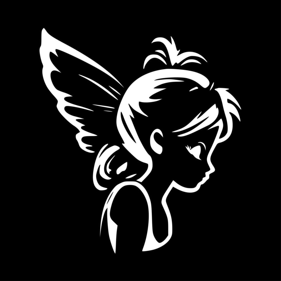 Fairies, Minimalist and Simple Silhouette - Vector illustration