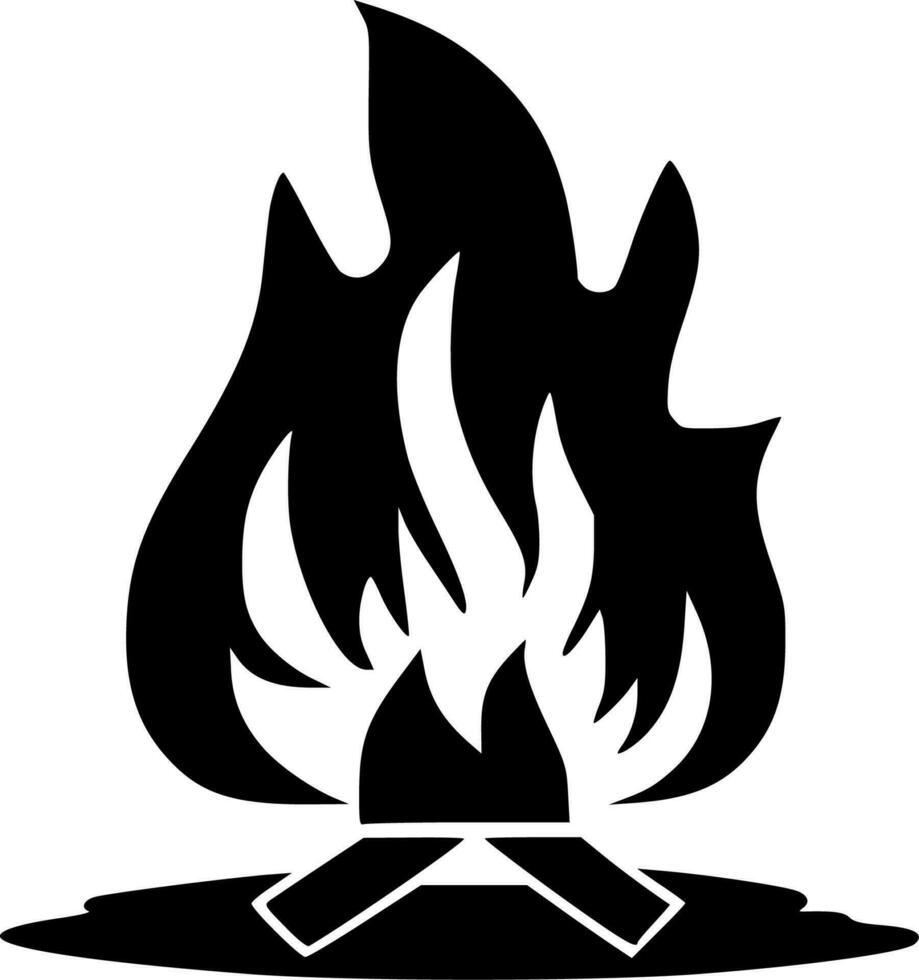 Campfire - High Quality Vector Logo - Vector illustration ideal for T-shirt graphic