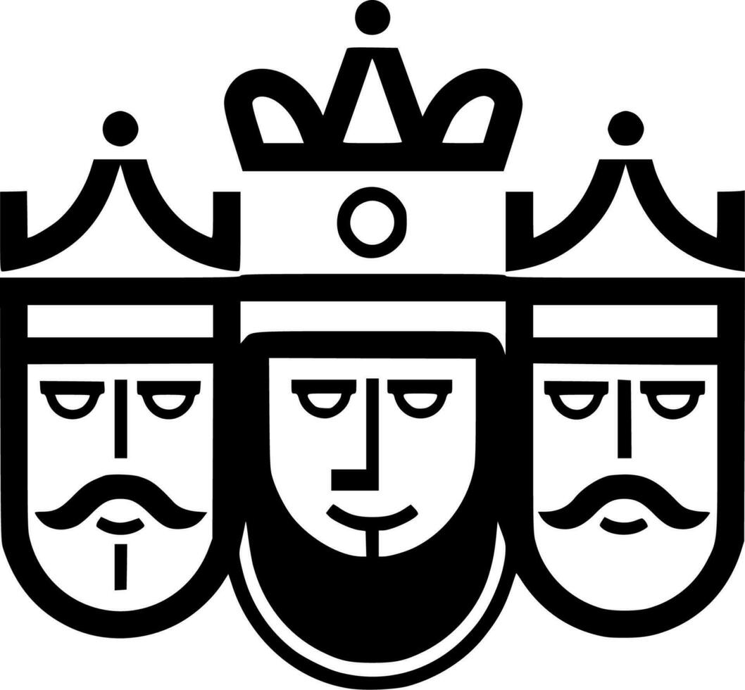Coronation - Minimalist and Flat Logo - Vector illustration