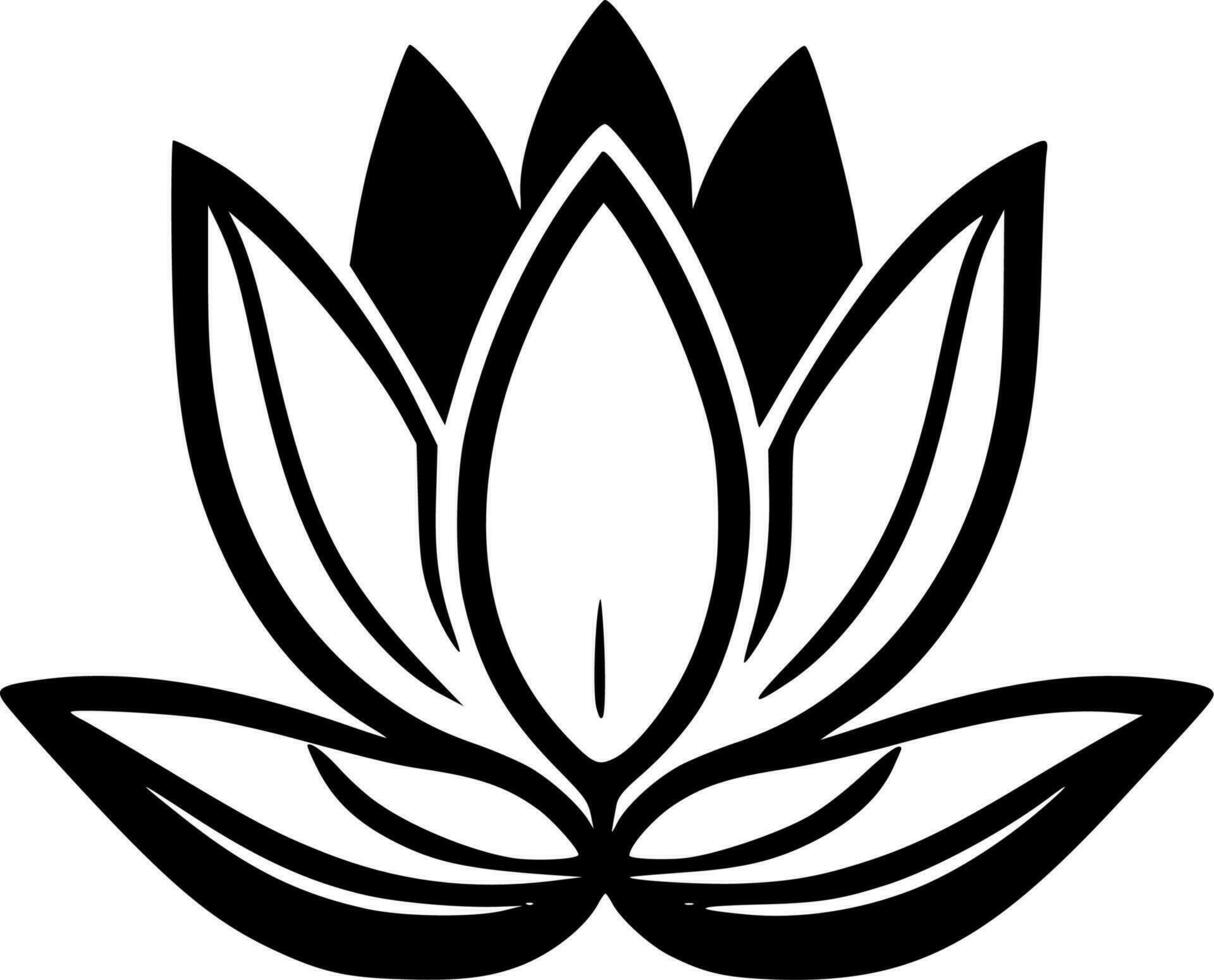 Lotus Flower - High Quality Vector Logo - Vector illustration ideal for T-shirt graphic